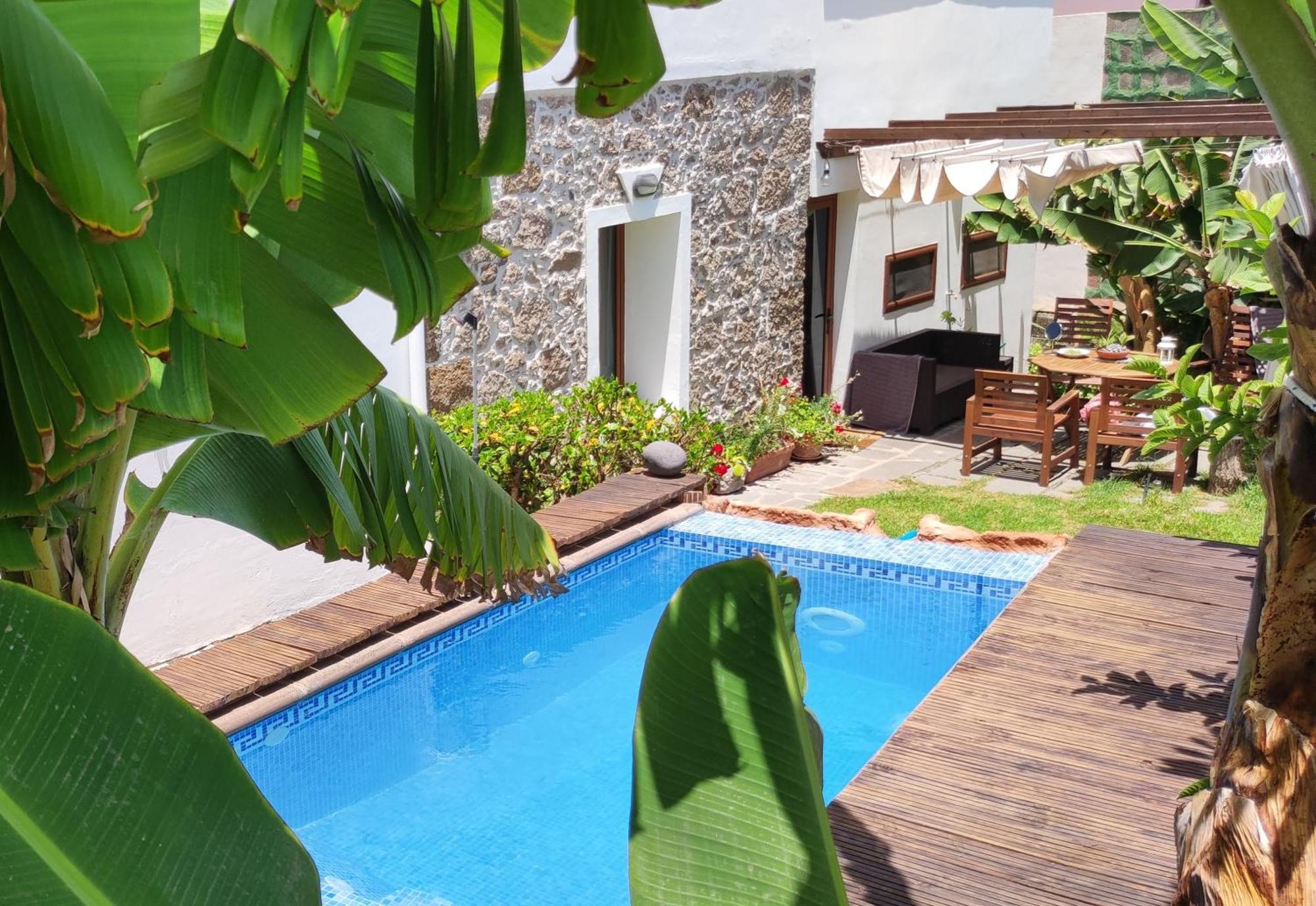 Santa Maria de Guia de Gran Canaria Villa Canaria Piscina Jacuzzi Jardin מראה חיצוני תמונה