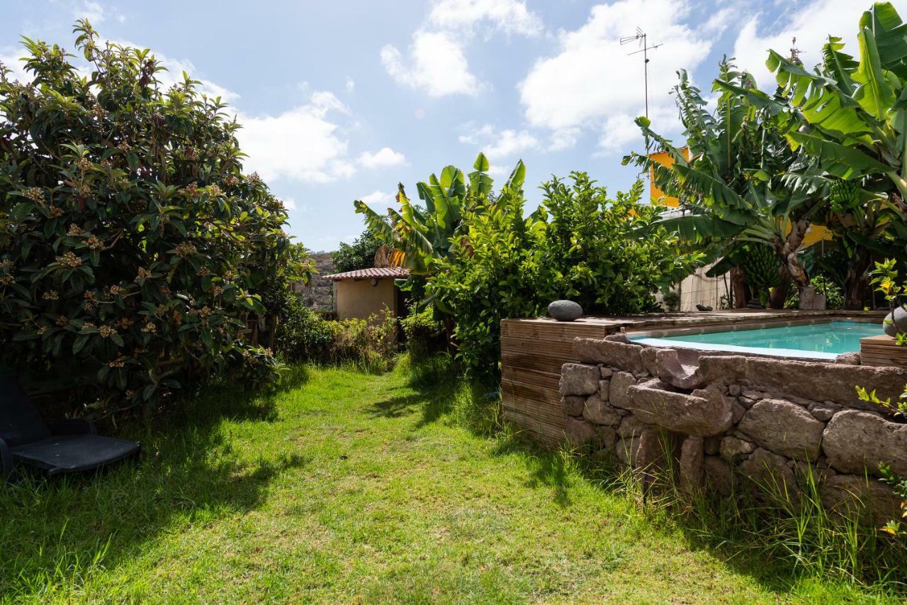 Santa Maria de Guia de Gran Canaria Villa Canaria Piscina Jacuzzi Jardin מראה חיצוני תמונה
